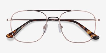 Rose Gold Fame -  Vintage Metal Eyeglasses