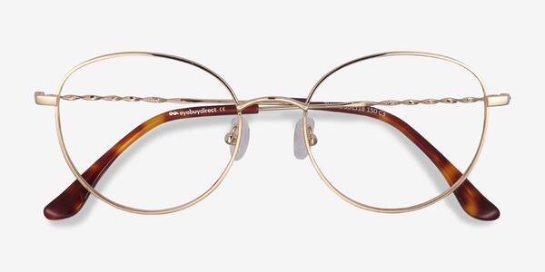 Golden Twirl -  Metal Eyeglasses