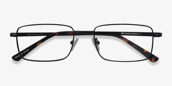 Black Arco -  Metal Eyeglasses
