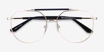 Golden Black Coxon -  Vintage Métal Lunettes de vue