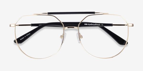 Golden Black Coxon -  Metal Eyeglasses
