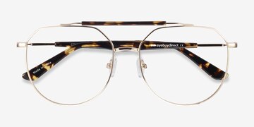 Golden Tortoise Coxon -  Vintage Métal Lunettes de vue