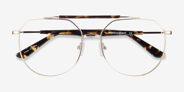 Golden Tortoise Coxon -  Metal Eyeglasses