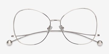 Silver Renata -  Vintage Metal Eyeglasses