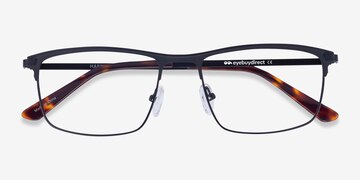 Black Harrison -  Lightweight Metal Eyeglasses