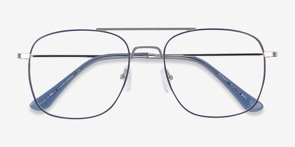 Blue & Silver Perry -  Métal Lunettes de vue