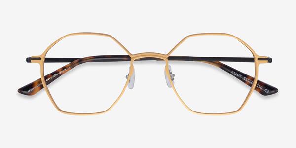 Gold & Black Alloy -  Aluminium-alloy Eyeglasses