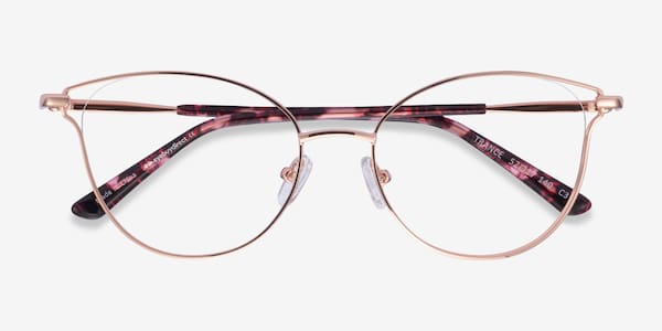 Rose Gold Trance -  Metal Eyeglasses