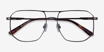 Matte Gunmetal Carlo -  Metal Eyeglasses