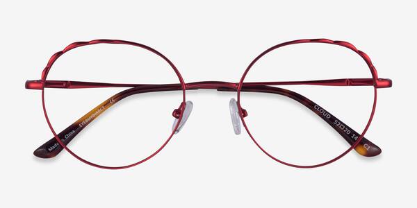 Burgundy Cloud -  Metal Eyeglasses