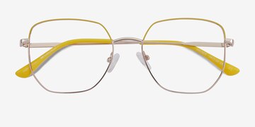 Gold Yellow Milner -  Metal Eyeglasses