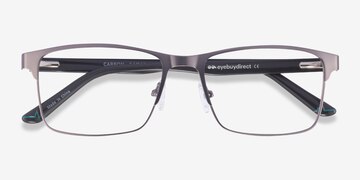 Matte Gunmetal Carbon -  Metal Eyeglasses