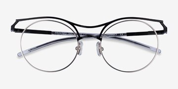 Black Silver Proximo -  Metal Eyeglasses