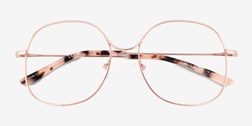 Rose Gold Wilbur -  Metal Eyeglasses