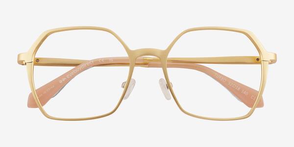 Matte Gold Turbo -  Aluminium-alloy Eyeglasses