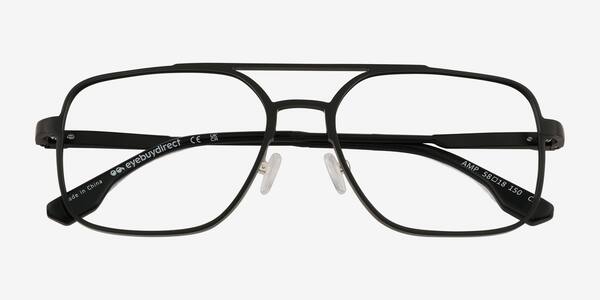 Matte Black Amp -  Aluminium-alloy Eyeglasses