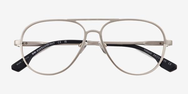 Matte Silver Torque -  Aluminium-alloy Eyeglasses