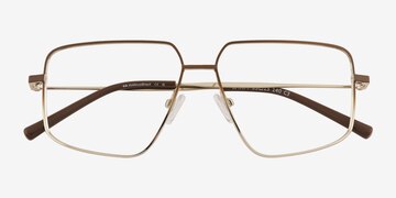 Gradient Matte Brown Wyatt -  Metal Eyeglasses