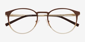Matte Brown Jayce -  Metal Eyeglasses
