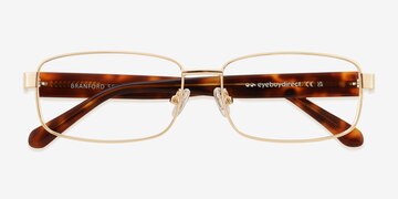 Gold Branford -  Acetate Eyeglasses