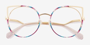 Multicolor Gold Free Spirit -  Metal Eyeglasses
