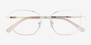 Light Gold Beckham -  Metal Eyeglasses