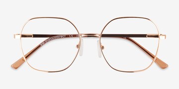 Rose Gold Cori -  Metal Eyeglasses