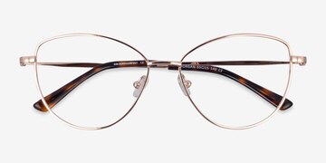 Rose Gold Morgan -  Metal Eyeglasses