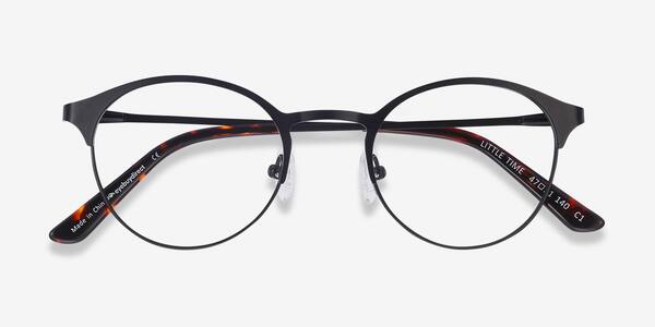 Black Little Time -  Metal Eyeglasses