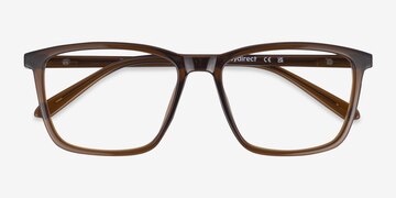 Brun Tranquil -  Plastique Lunettes de vue