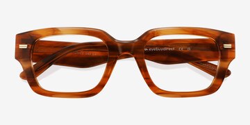 Striped Brown Hawke -  Acétate Lunettes de vue