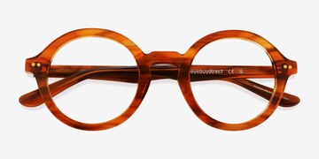 Striped Brown Grant -  Acetate Eyeglasses