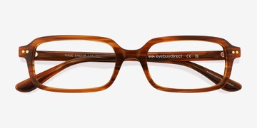 Striped Brown Hale -  Acétate Lunettes de vue