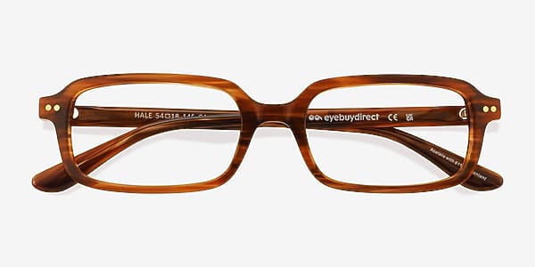 Striped Brown Hale - Acetate Eyeglasses Striped Brown Hale - Acetate Eyeglasses