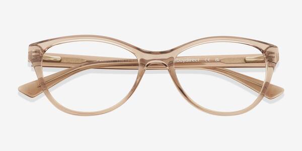 Clear Brown Camille -  Plastic Eyeglasses