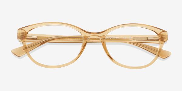Clear Brown Cecilia -  Plastic Eyeglasses