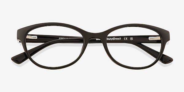 Black Cecilia - Plastic Eyeglasses Black Cecilia - Plastic Eyeglasses