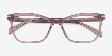 Clear Brown Farah -  Plastic Eyeglasses