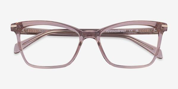 Clear Brown Farah -  Plastic Eyeglasses