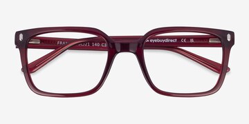 Crystal Burgundy Franky -  Plastic Eyeglasses