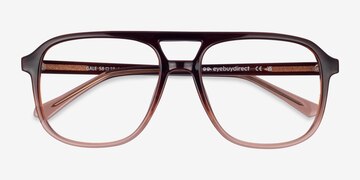 Gradient Brown Gale -  Plastic Eyeglasses
