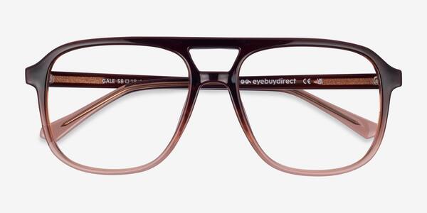 Gradient Brown Gale -  Plastic Eyeglasses