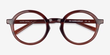 Crystal Brown Gusto -  Plastic Eyeglasses