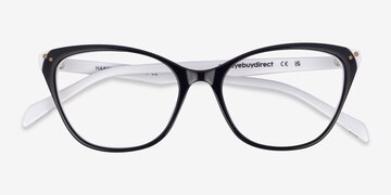 Black White Harper -  Acetate Eyeglasses