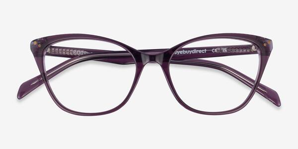 Clear Purple Harper -  Acetate Eyeglasses