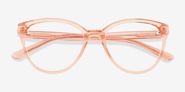 Clear Pink Amaya -  Plastic Eyeglasses