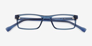 Clear Blue Arcade -  Plastic Eyeglasses
