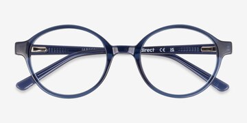 Navy Blue Jabberwocky -  Plastic Eyeglasses