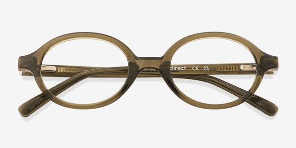 Clear Green Ferris -  Plastic Eyeglasses