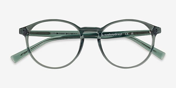 Clear Green Halo - Plastic Eyeglasses Clear Green Halo - Plastic Eyeglasses